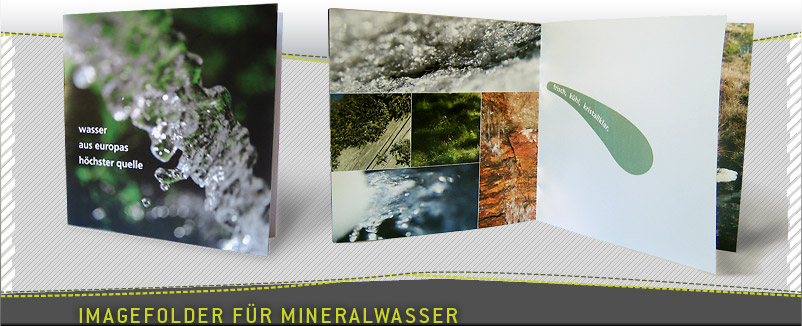 Imagemappe für Mineralwasser